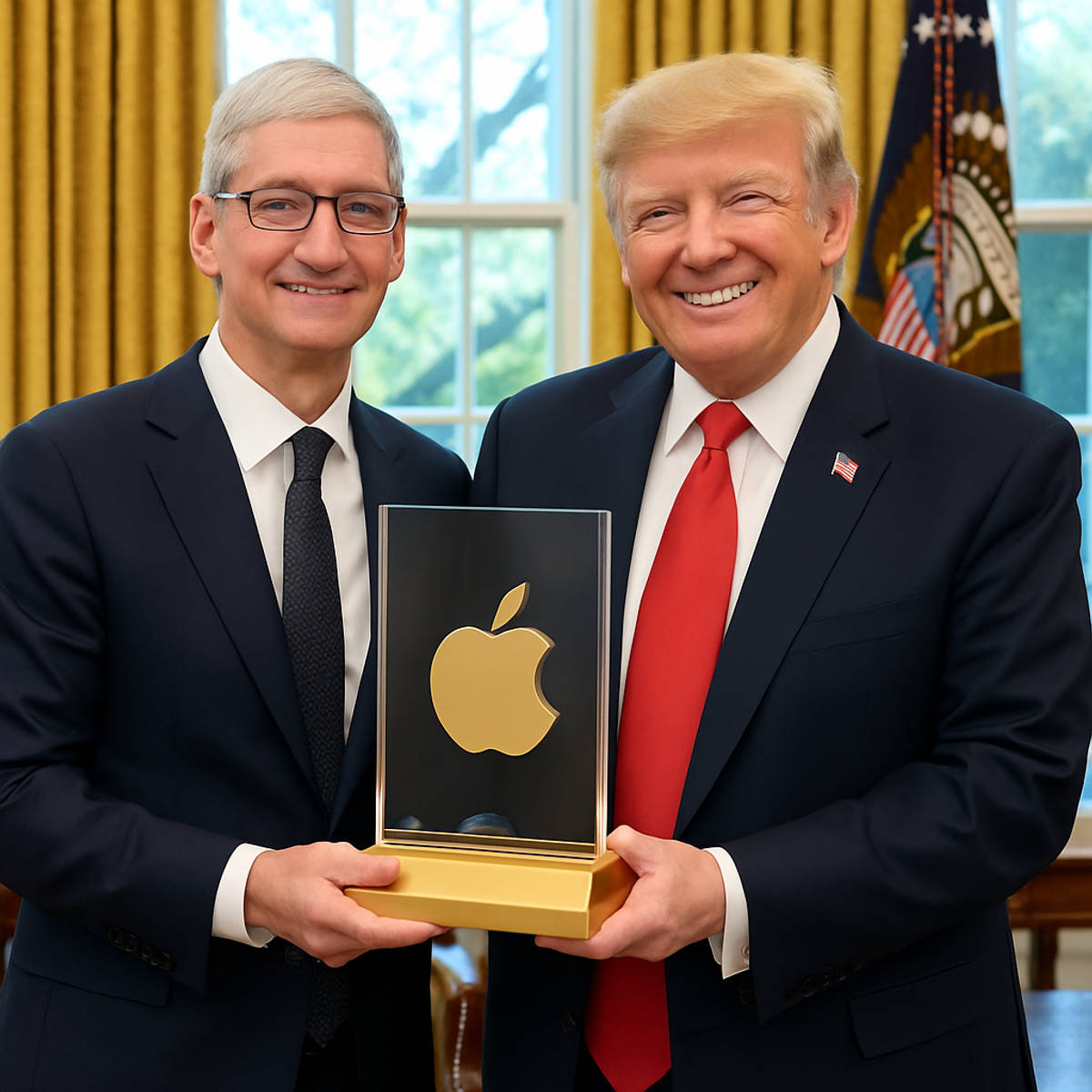 Tim Cook’s Golden Gesture: Apple’s $100 Billion Pledge to U.S. Manufacturing