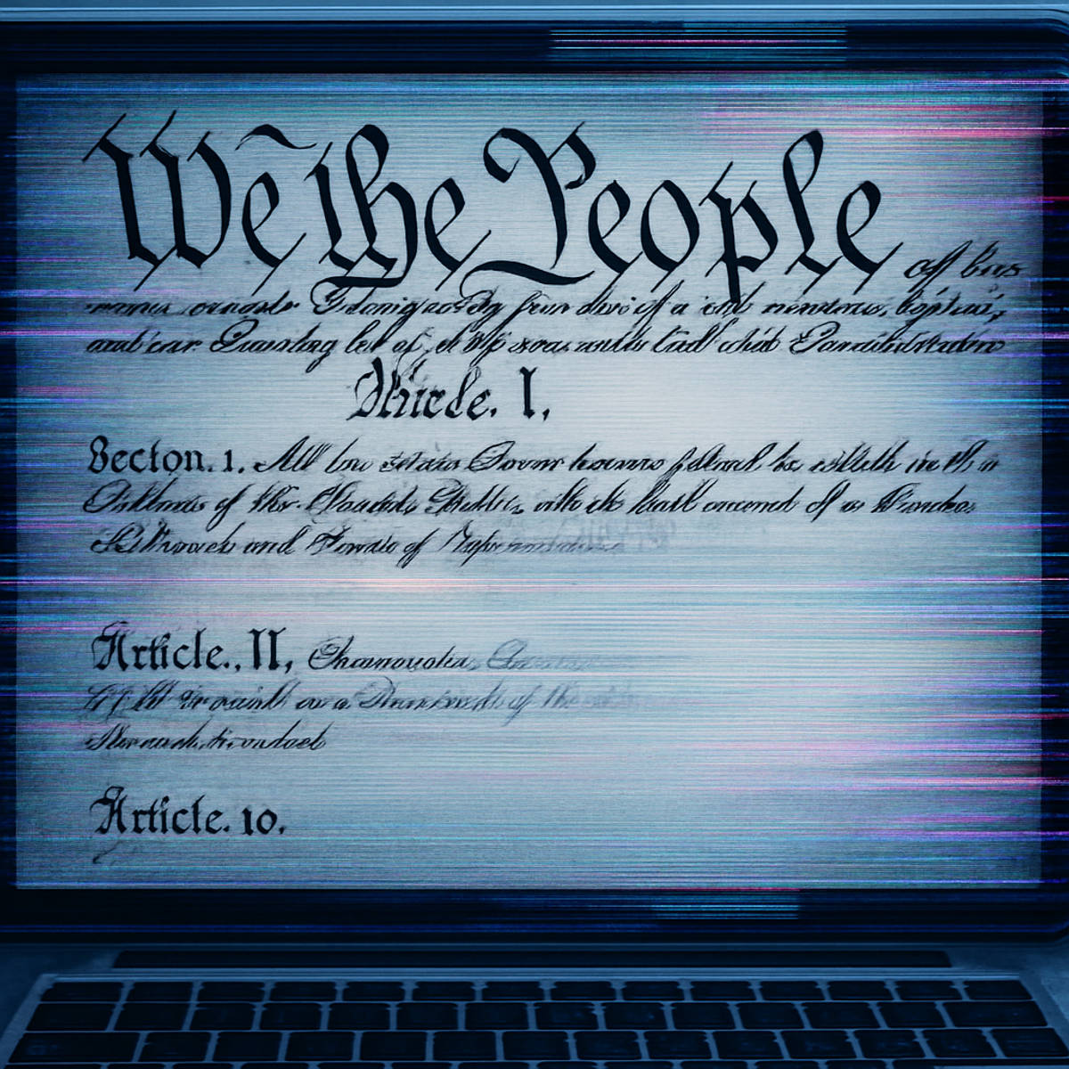 When the Constitution Went on a Coffee Break: A Digital Glitch Story